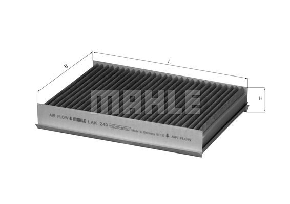 Фильтр салона угольный - Mahle LAK249