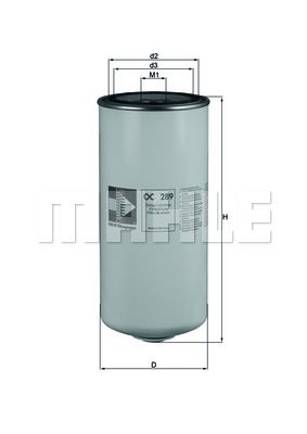 Фильтр масляный HCV - Mahle OC289