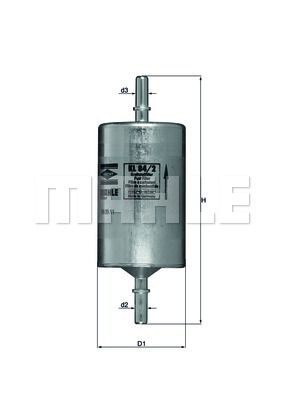 Фильтр топливный - Mahle KL842