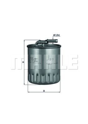 Фильтр топливный - Mahle KL1551