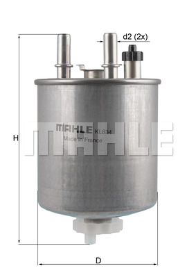Фильтр топливный - Mahle KL834