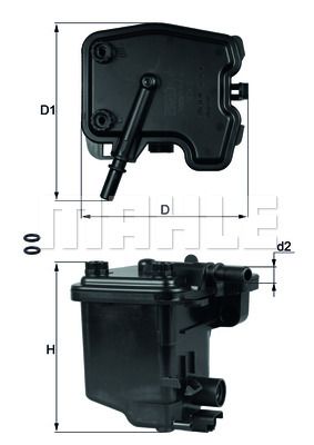 Фильтр топливный - Mahle KL431D
