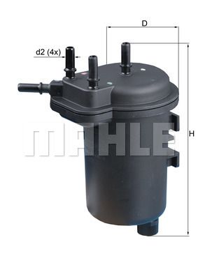 Фильтр топливный - Mahle KL432