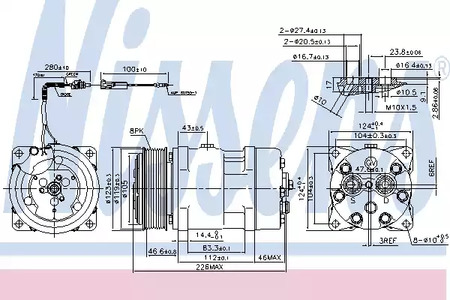 Компрессор кондиционера - Nissens 899930