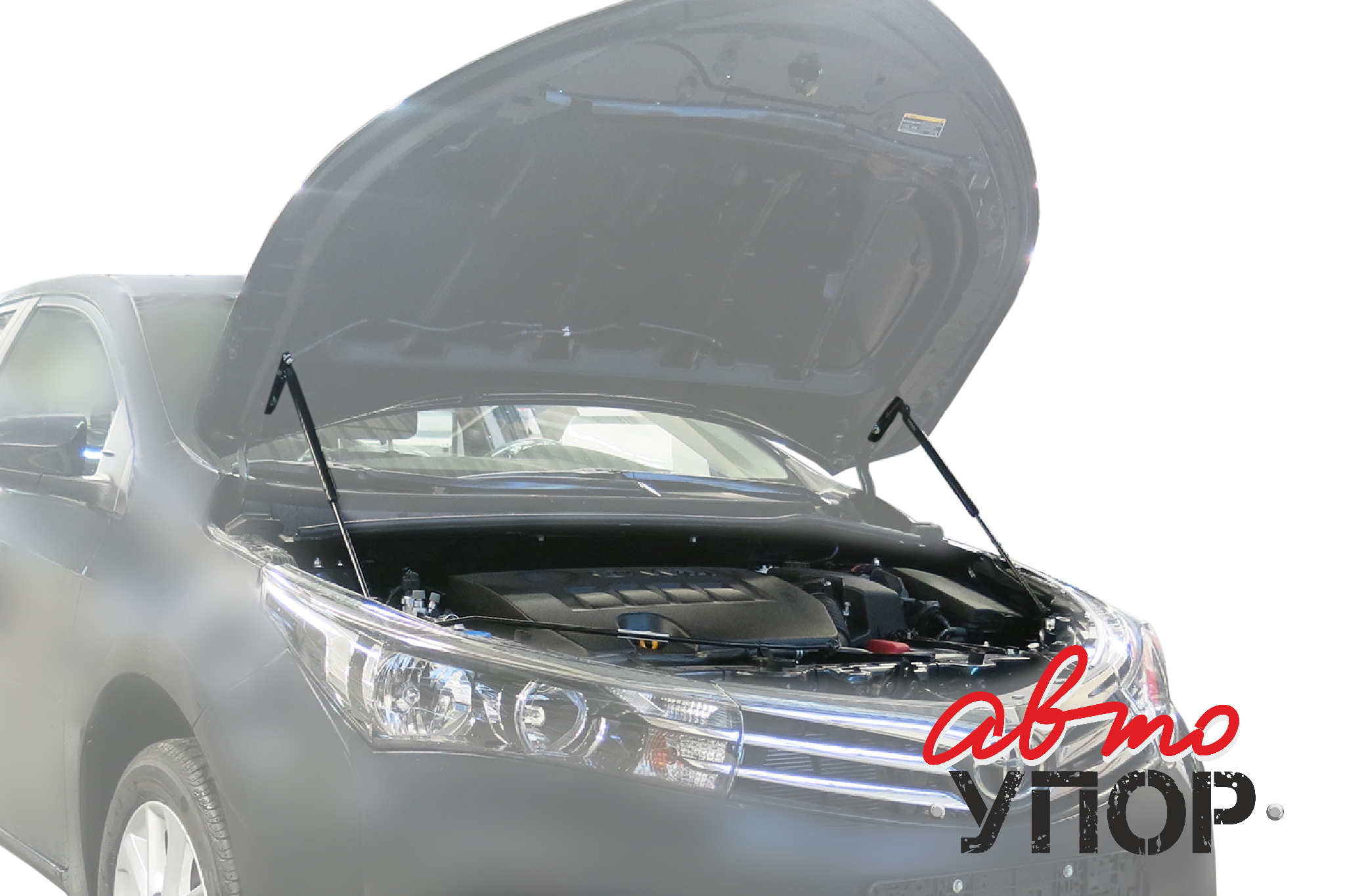 Амортизаторы капота, Toyota Corolla, 2013-..., крепеж в комплекте - Автоупор UTOCOR013