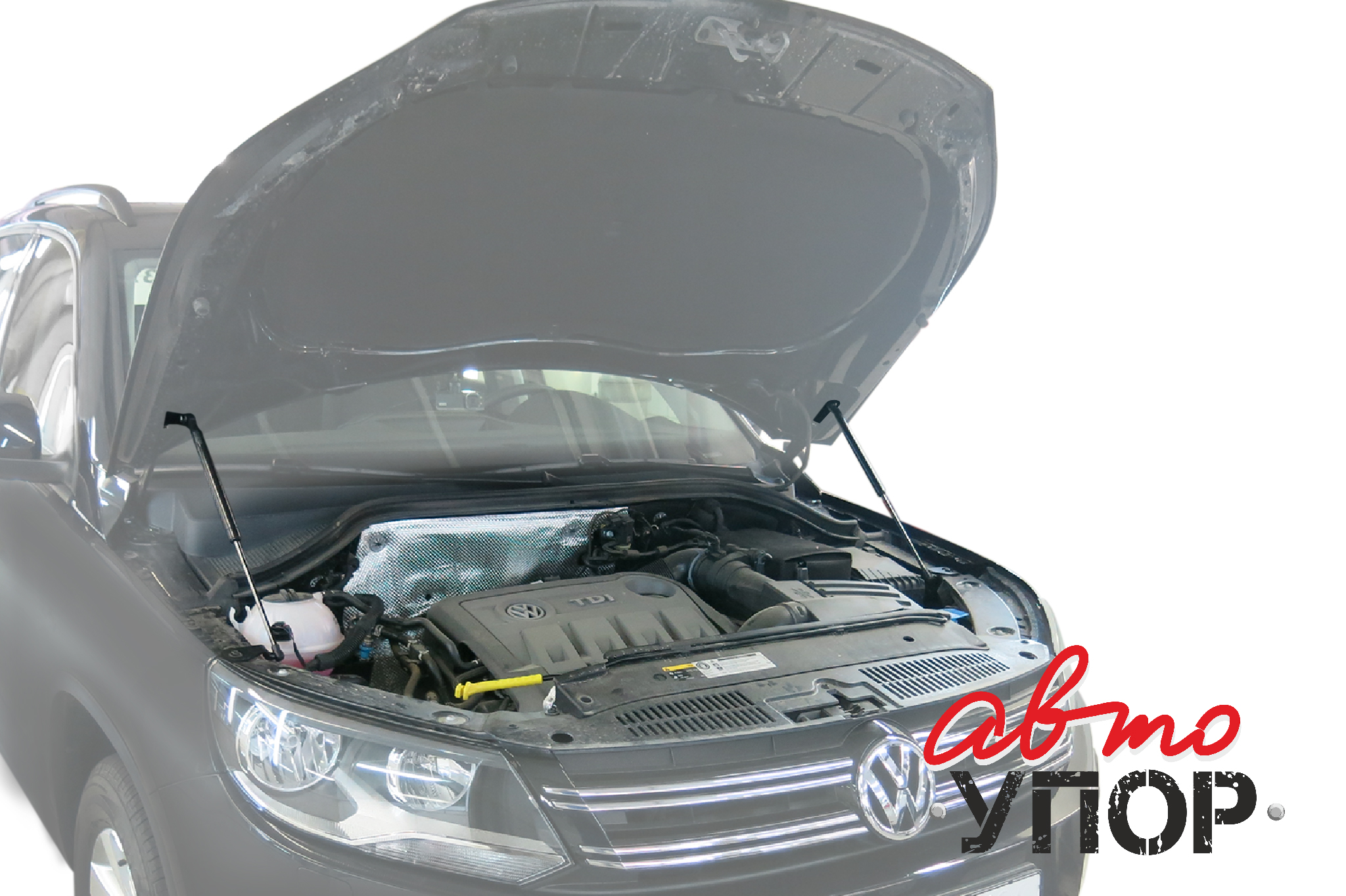 Амортизаторы капота, Volkswagen Tiguan, 2011-..., крепеж в комплекте - Автоупор UVWTIG012