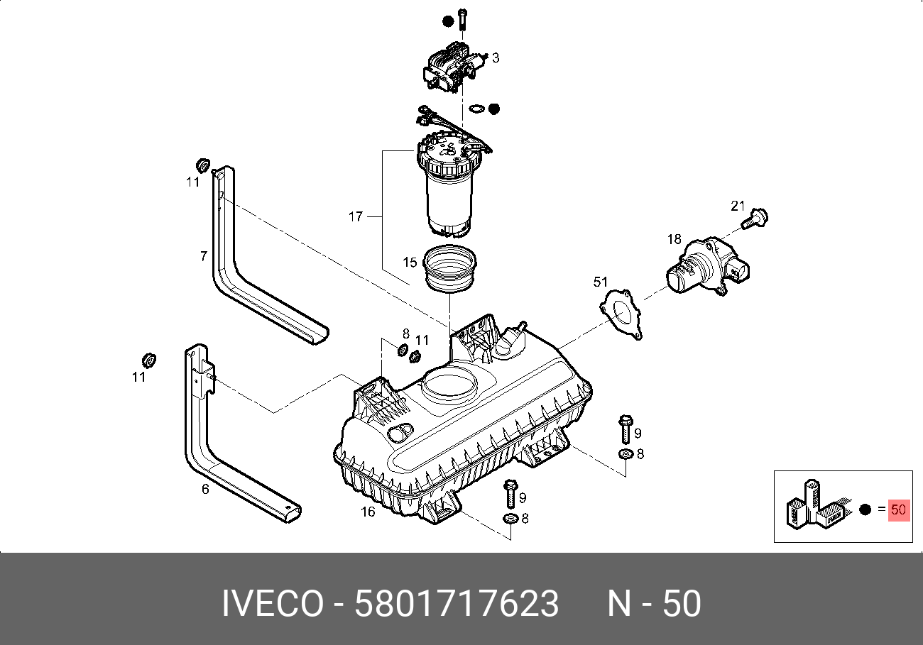 Рем.комплект - Iveco 5801717623