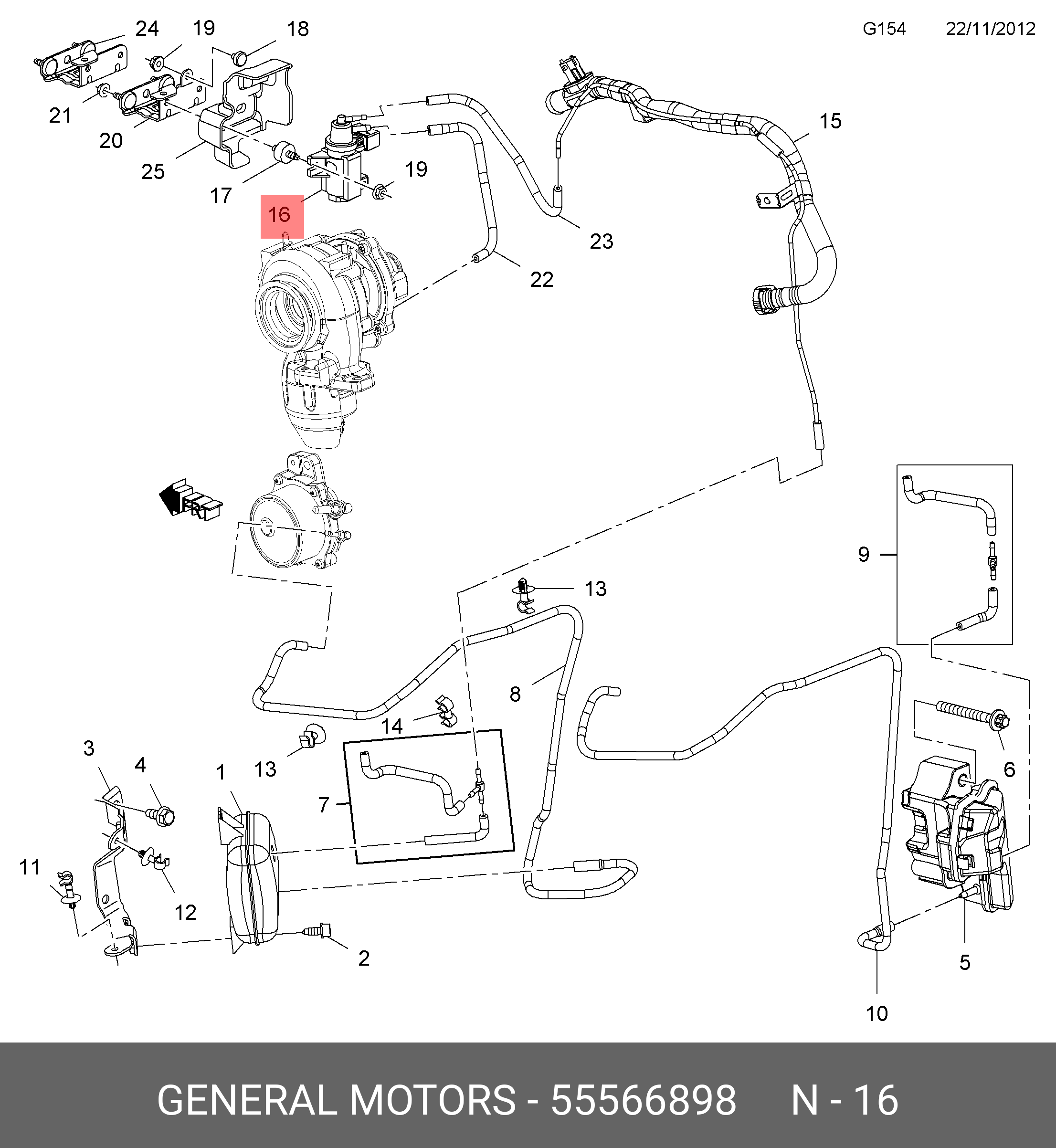 Преобразователь давления - GM 55566898