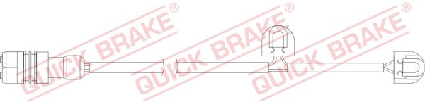Датчик износа тормозных колодок porsche 99661234800 - Quick Brake WS0333A