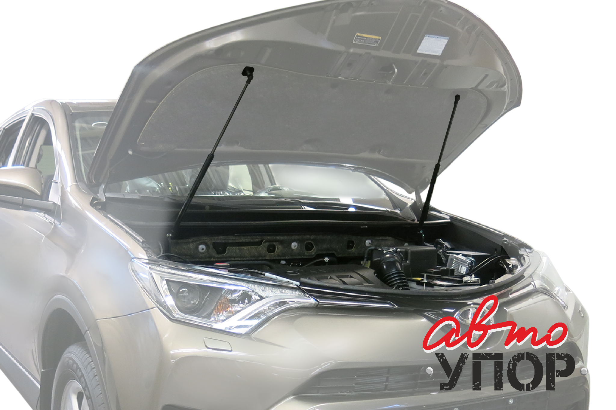 Амортизаторы капота, Toyota rav4, 2013-..., крепеж в комплекте 2 шт - Автоупор UTORAV013