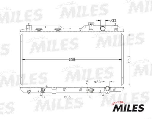 Радиатор honda cr-v2.0 95-03 паяный - Miles ACRB040