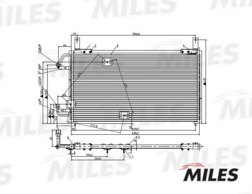 Конденсер daewoo nexia 1.5 95- - Miles ACCB005
