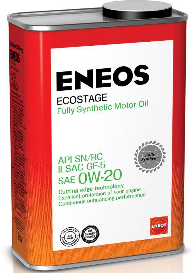 0w-20 Ecostage 100% Synt. SN 1л (синт. мотор. масло) - Eneos 8801252022015