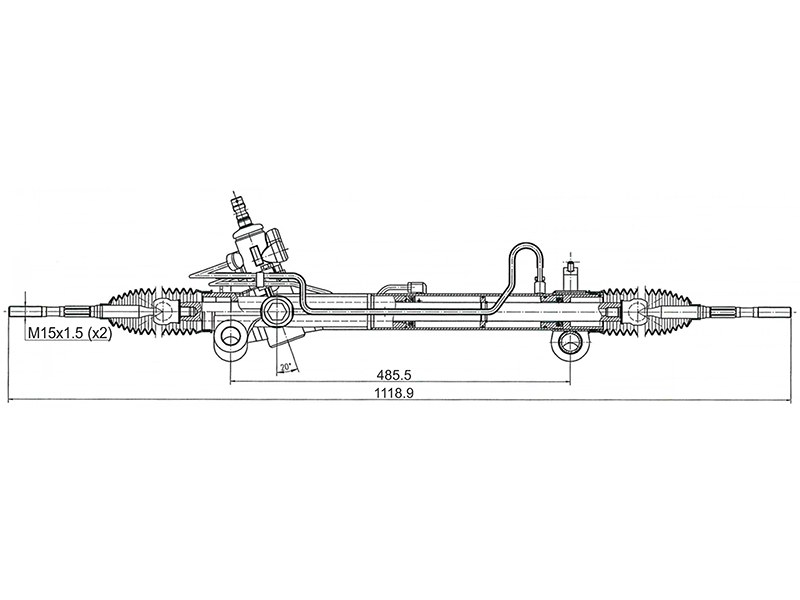 Рулевая рейка - SAT ST-44200-48090