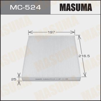 Фильтр салона mazda 2 (dy) 03-07, 6 (gg, GH) 02-12, cx-7 (er) 06-12 masuma - Masuma MC524
