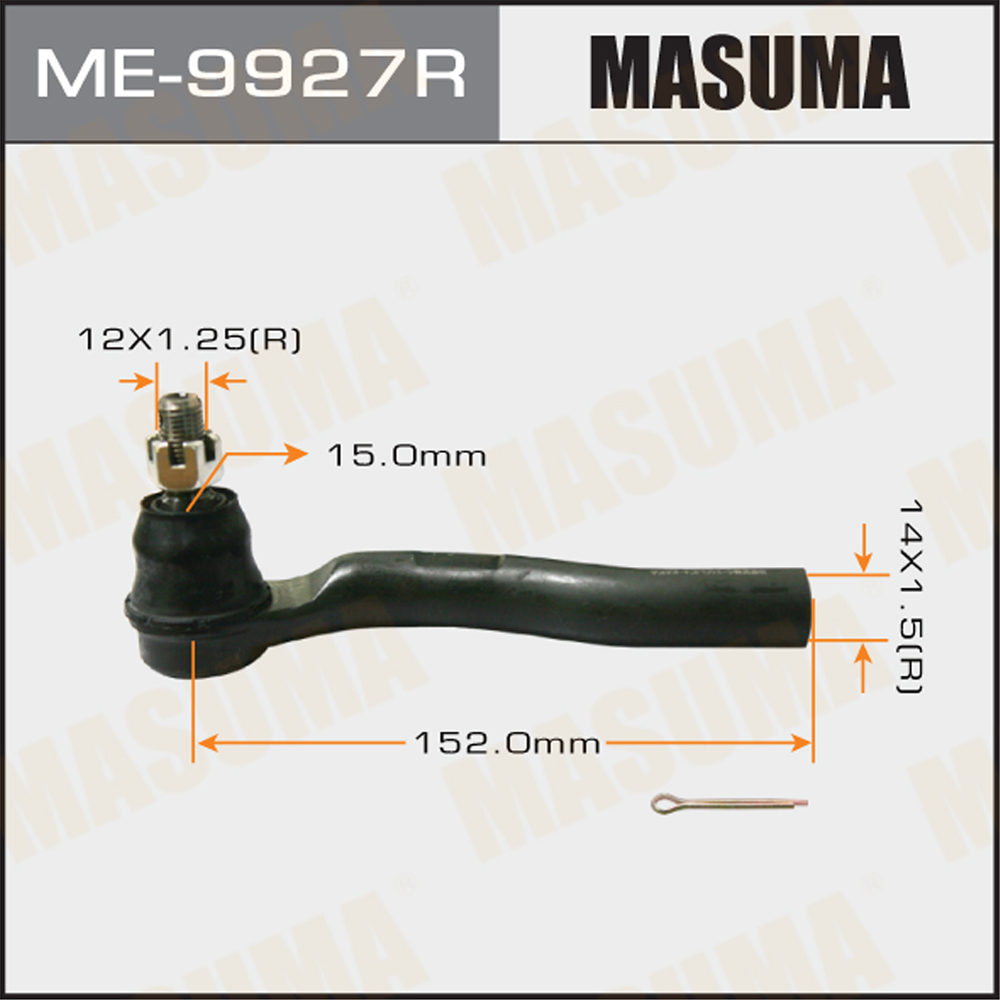 Наконечник рулевой тяги masuma cr-v/ rm1, RM4 2012- RH, me-9927r | прав | - Masuma ME9927R