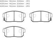 Колодки тормозные дисковые suzuki: swift rx-8 - HSB HP9742