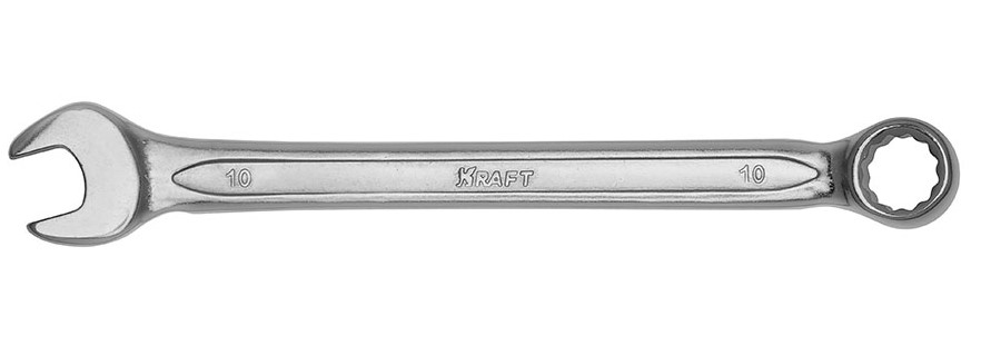 Ключ комбинированный 16 мм (Cr-V, холодный штамп, холдер) - KRAFT KT 700510