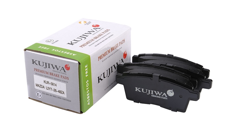 Колодки тормозные задние с пластинами kur5814 kuji | зад | - Kujiwa KUR5814