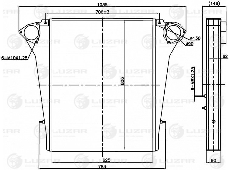 Интеркулер lric0780 HCV