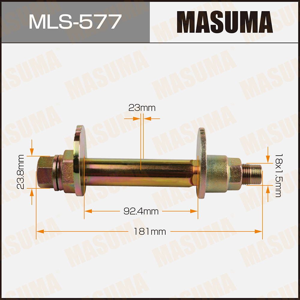 Болт с эксцентриком развальный - Masuma MLS577