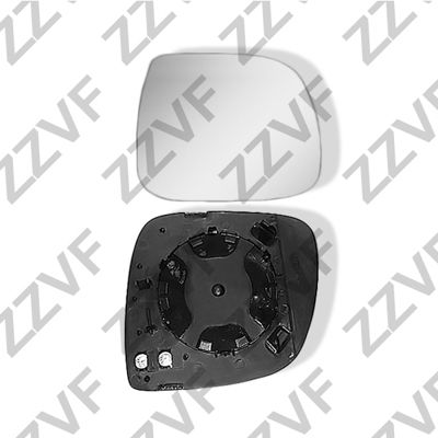 Стекло зеркала электрического правого  - ZZVF ZVVW2124R