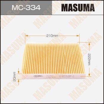Воздушный фильтр салонный ac-211e masuma - Masuma MC334