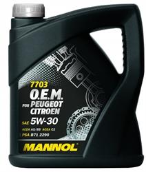7703 OEM FOR peugeot citroen 5w-30 4Л. Моторное масло синт. - Mannol 1065