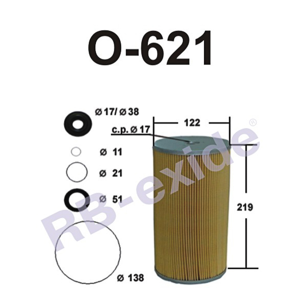 Фильтр - вставка масляная - Rb-exide O621