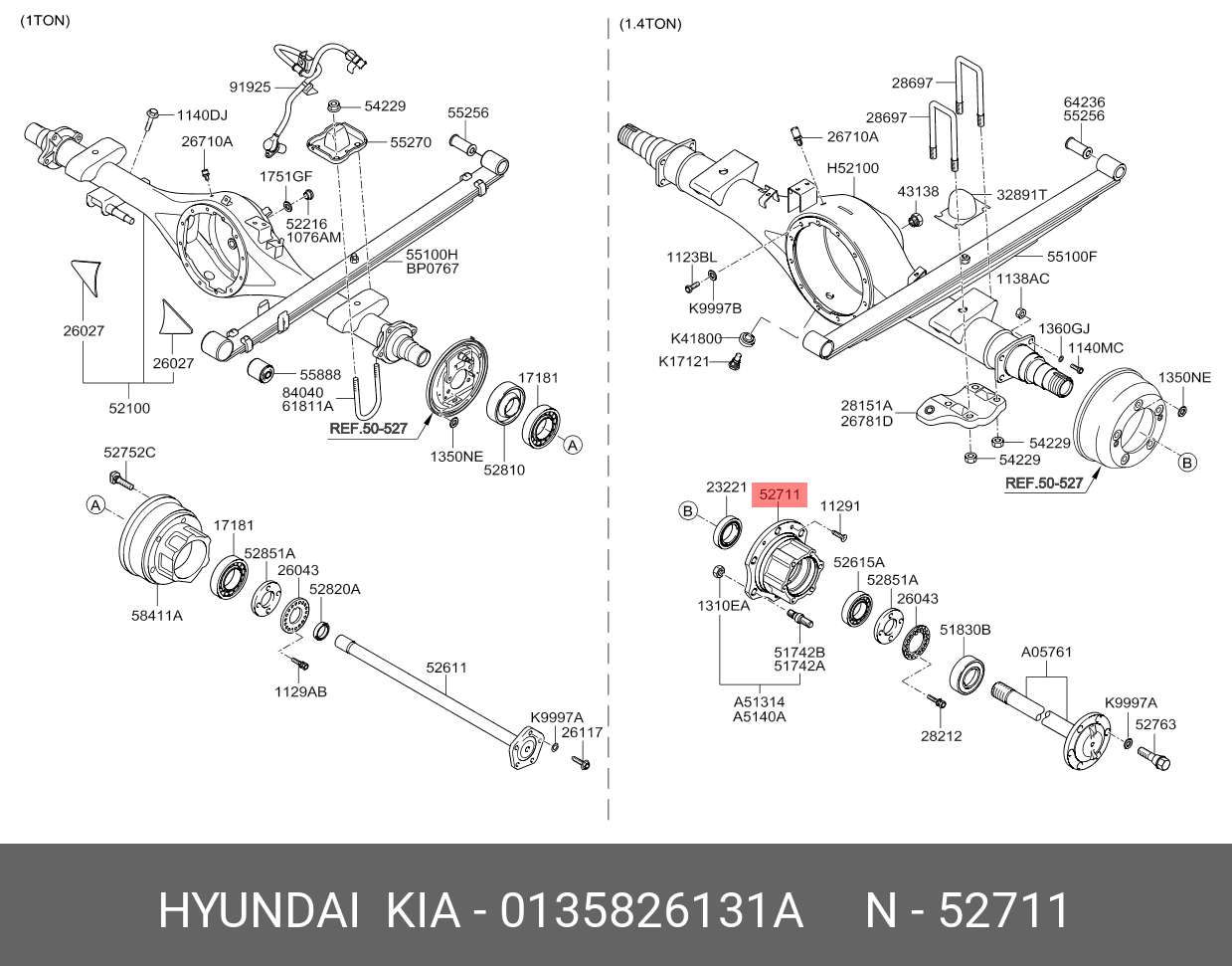 Ступица колеса - Hyundai/Kia 0135826131A