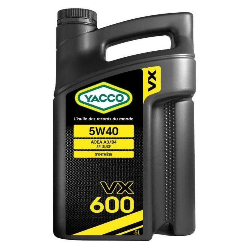 Моторное масло VX 600 5w40 5Л - YACCO 302922