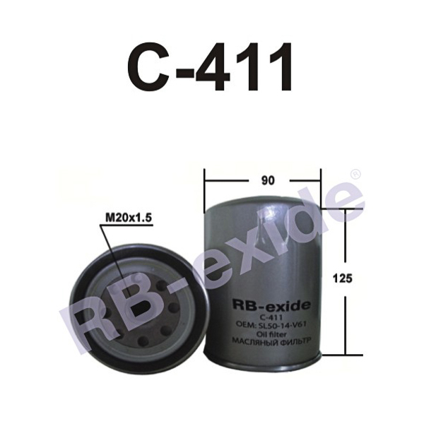 Фильтр масляный - Rb-exide C411