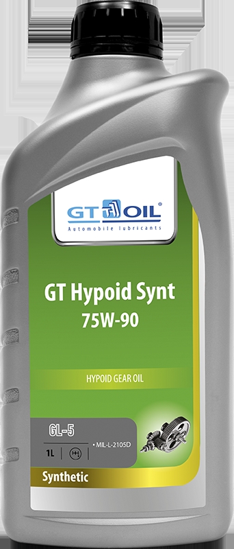 Масло Hypoid Synt, SAE 75w-90, API gl-5, 1л - Gt oil 8809059407868