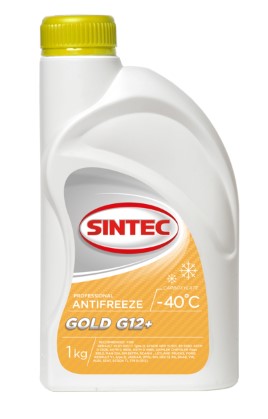 Антифриз Sintec Gold желтый g12+ (-40) 1 кг - SINTEC 800525