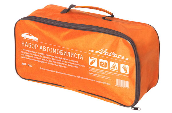Сумка для набора автомобилиста с шелкографией (45х15х15см), оранжевая - AIRLINE ANA-BAG