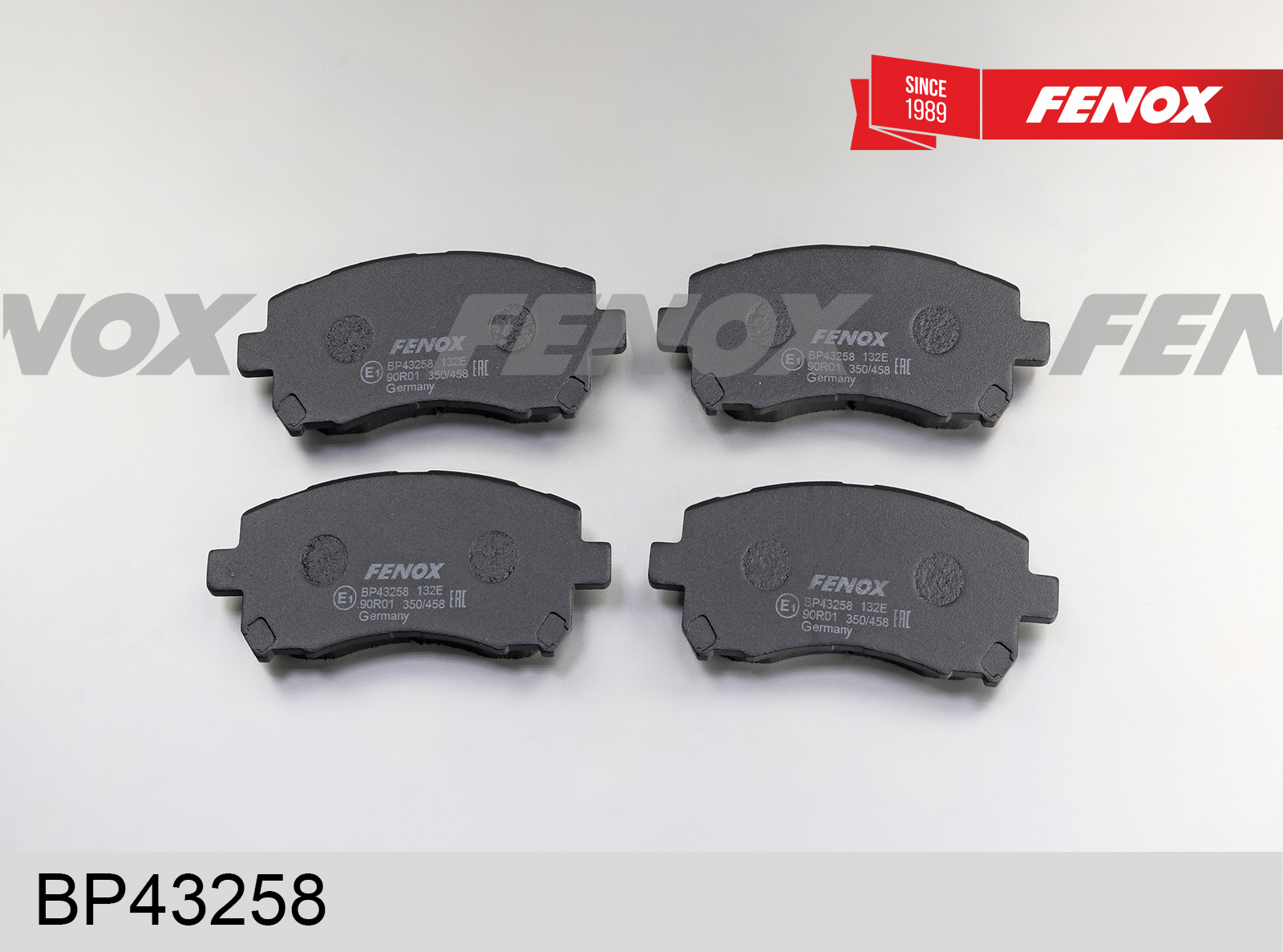 Колодки тормозные дисковые | перед прав/лев | - Fenox BP43258