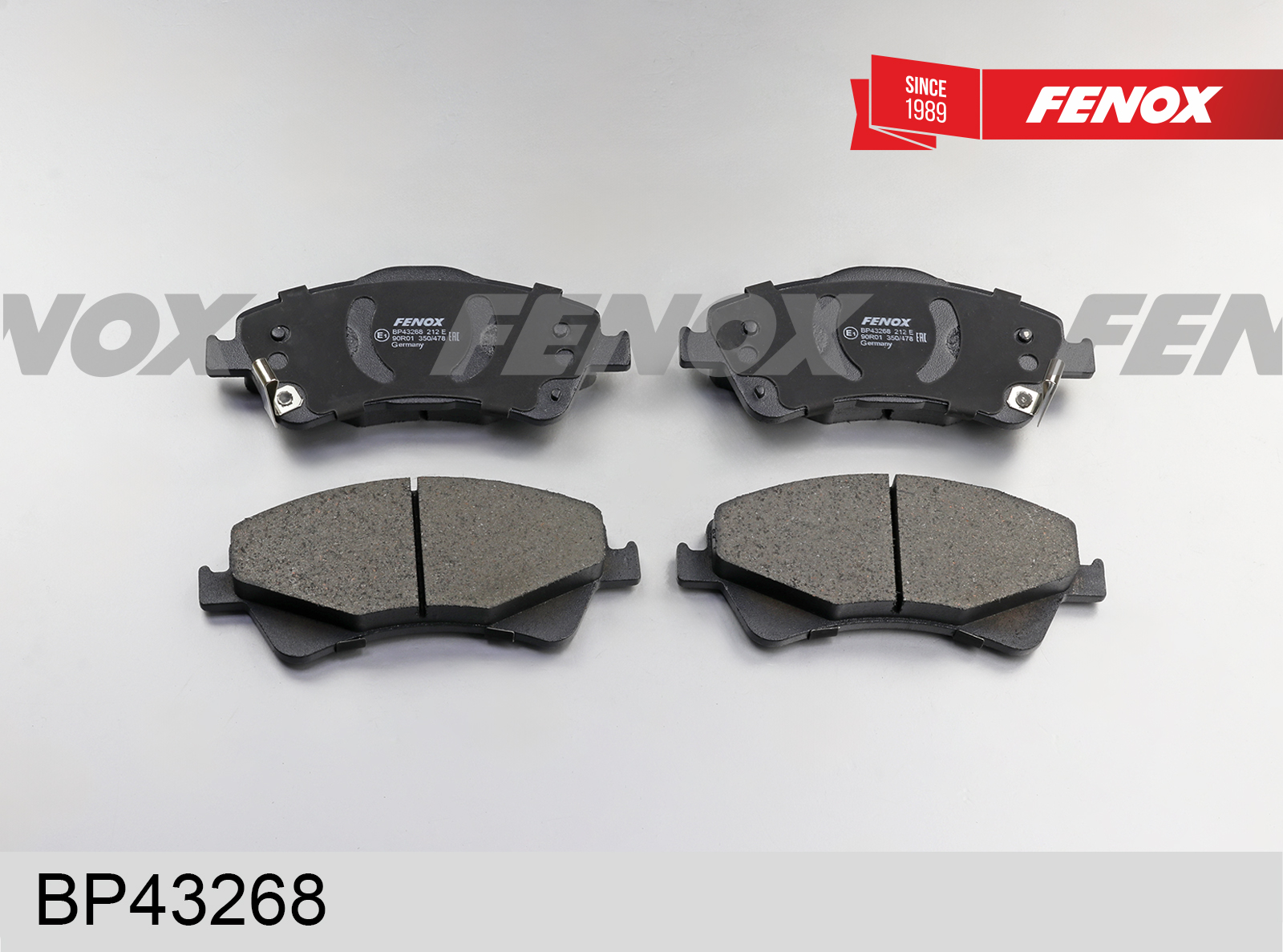 Колодки тормозные дисковые | перед прав/лев | - Fenox BP43268