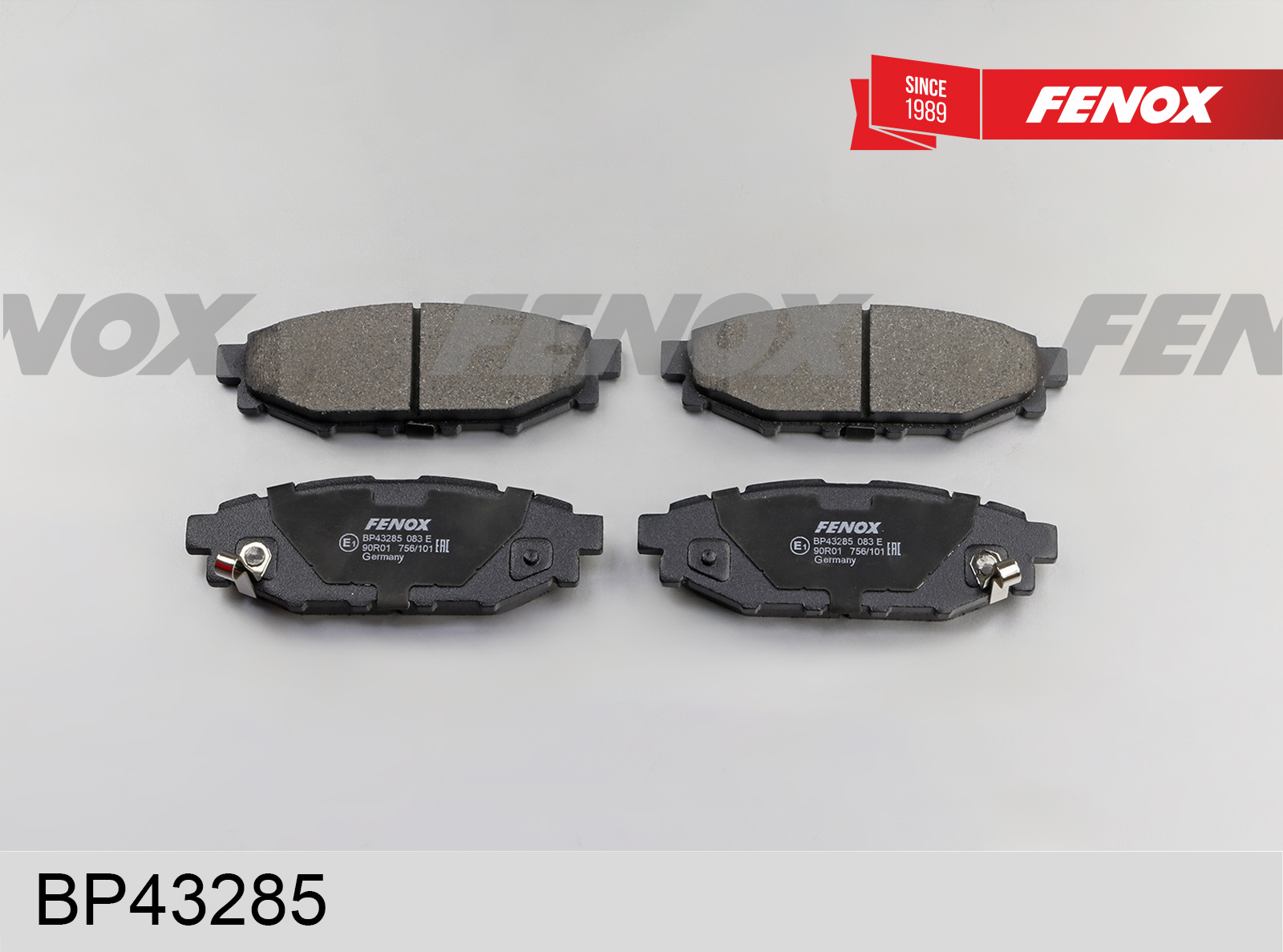 Колодки тормозные дисковые | зад прав/лев | - Fenox BP43285