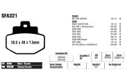 Колодки тормозные - EBC SFA321HH