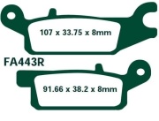 Колодки тормозные - EBC FA443R