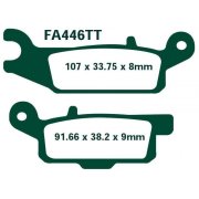 Колодки тормозные - EBC FA446TT