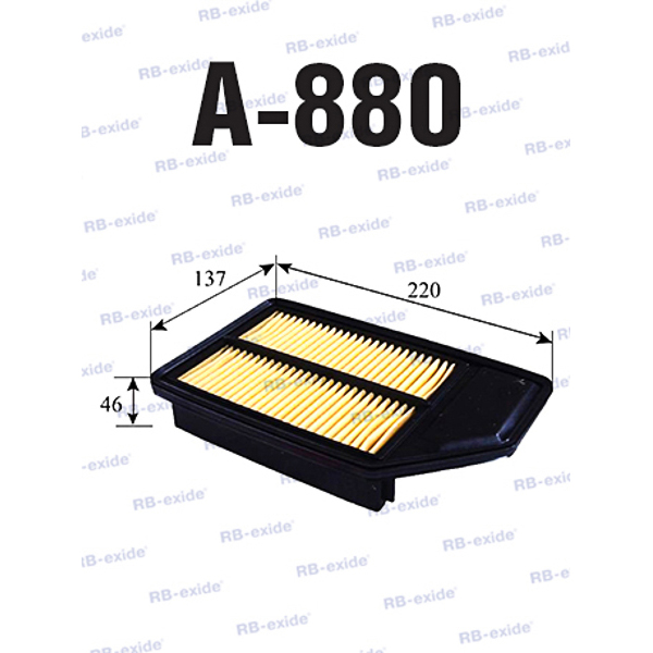 Фильтр воздушный - Rb-exide A880