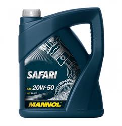Масло моторное минеральное 20w-50 safari (5л.) - Mannol 1226