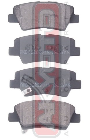 Колодки тормозные дисковые задние - Akyoto AKD-12202