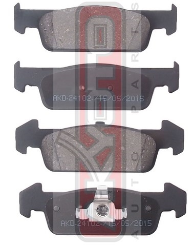 Колодки тормозные дисковые передние - Akyoto AKD-24102