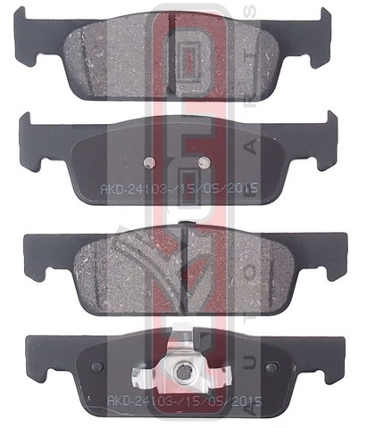 Колодки тормозные дисковые задние - Akyoto AKD-24103