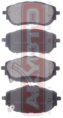 Колодки тормозные дисковые передние - Akyoto AKD-01105