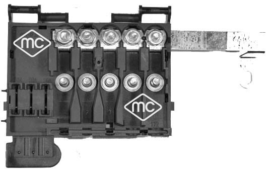 Корпус предохранителя audi A3 01-03/seat leon/toledo 99-06/ VW golf 99-02 | зад прав/лев | - Metalcaucho 03888
