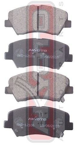 Колодки тормозные дисковые передние - Akyoto AKD-12106