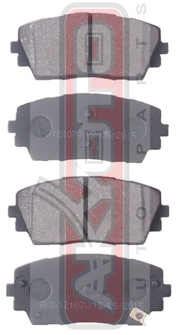 Колодки тормозные дисковые передние - Akyoto AKD-12107